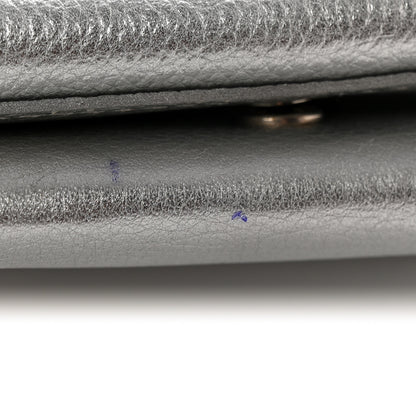 Louis Vuitton Metallic Calfskin Lockmini Wallet Silver 8 of 8