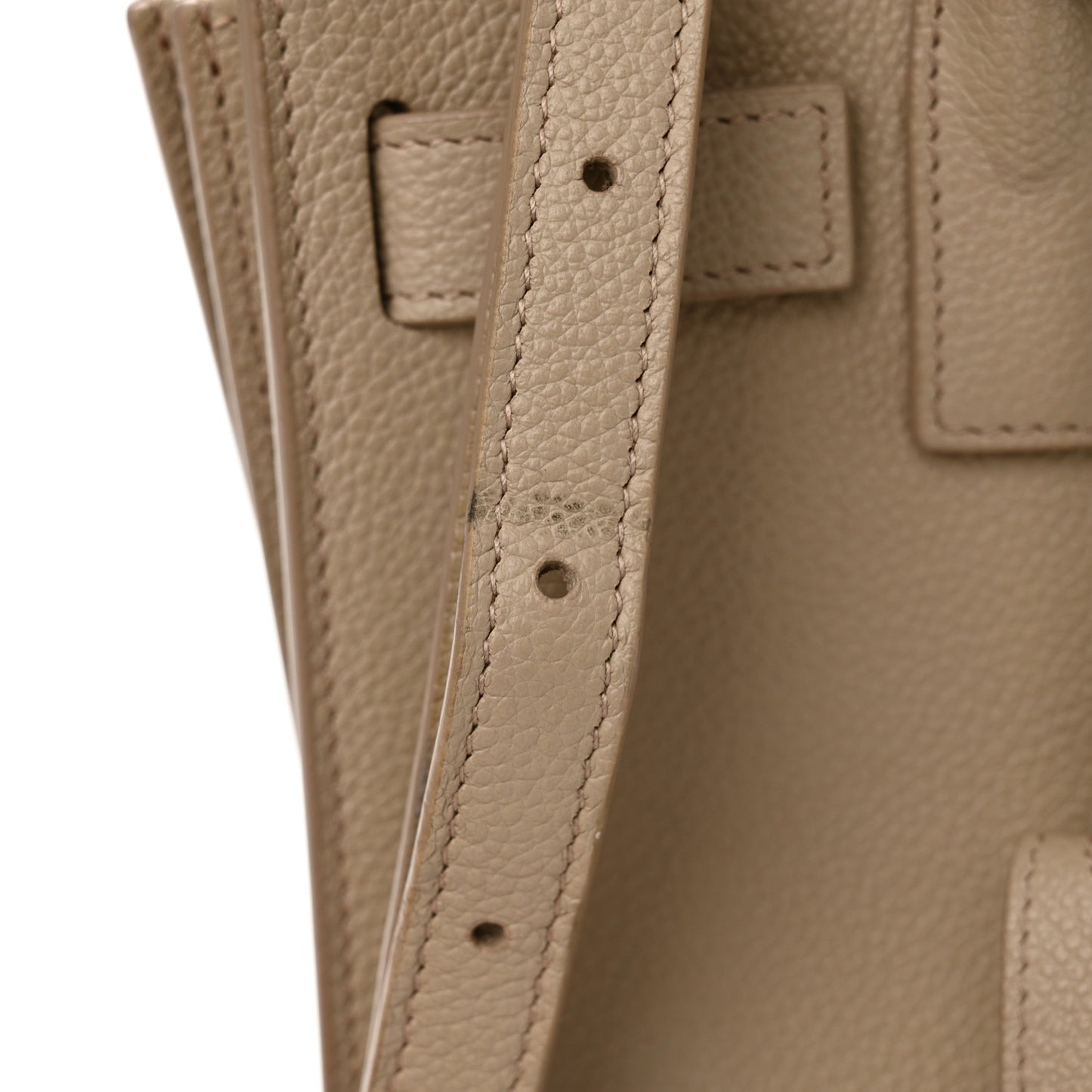 Grained Calfskin Nano Sac De Jour Sea Salt