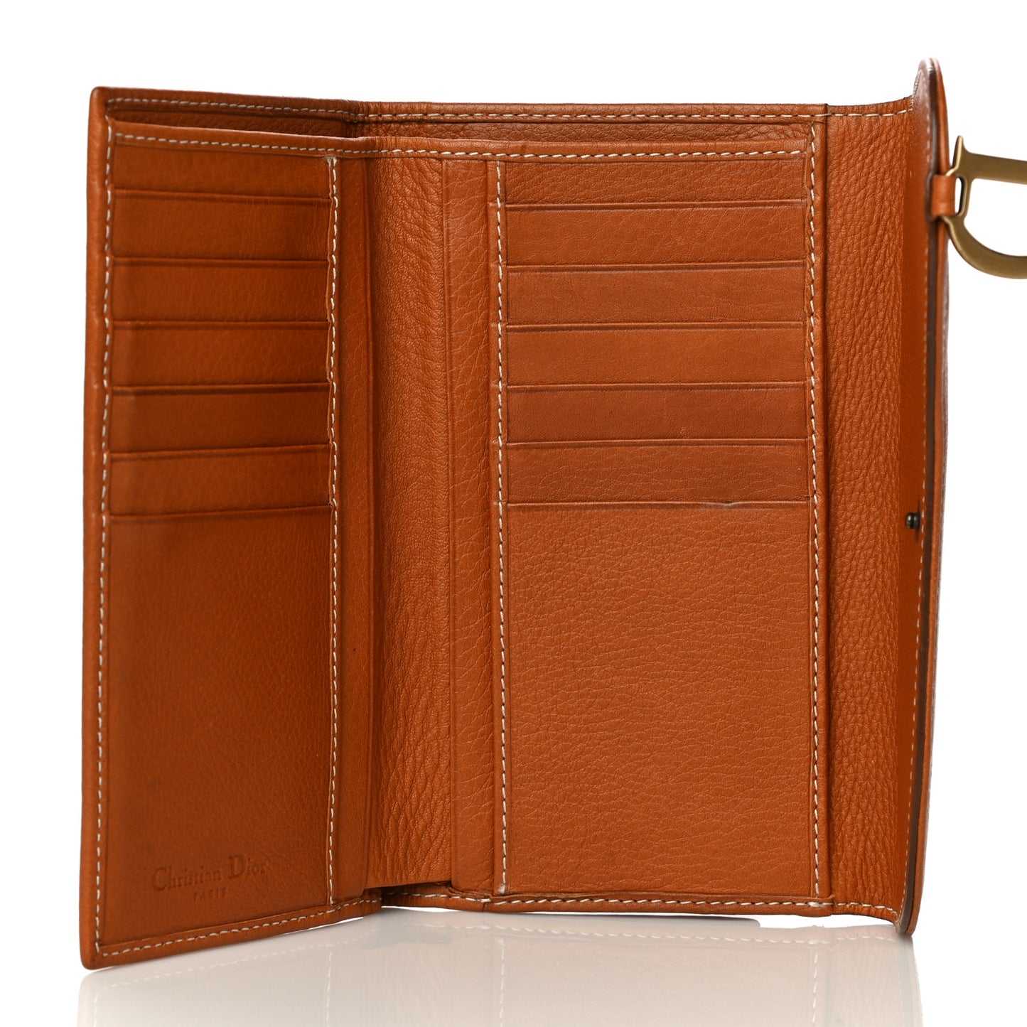 Calfskin Saddle Wallet Brown