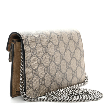Gucci GG Supreme Monogram Super Mini Dionysus Shoulder Bag Taupe 7 of 28