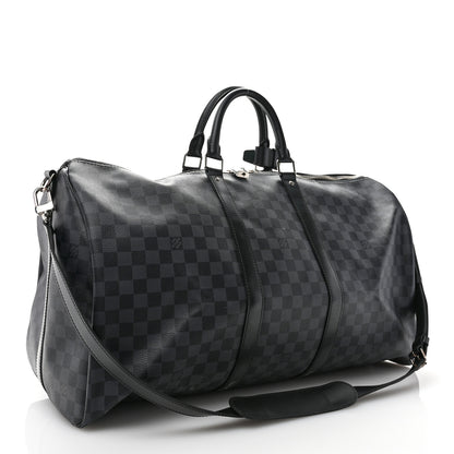 Louis Vuitton Damier Cobalt Keepall Bandouliere 55 2 of 10