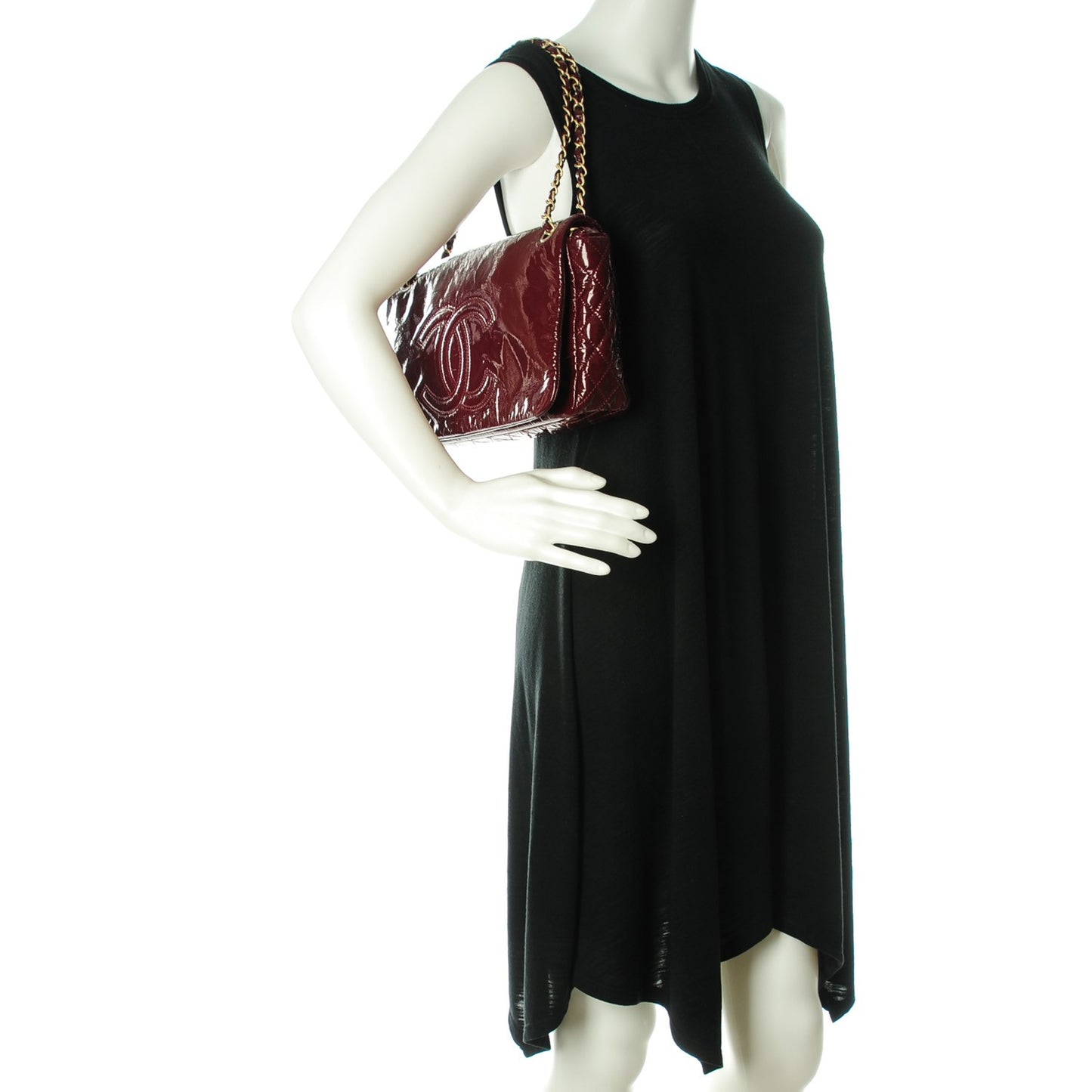 Vinyl Medium Rock and Chain Flap Bordeaux