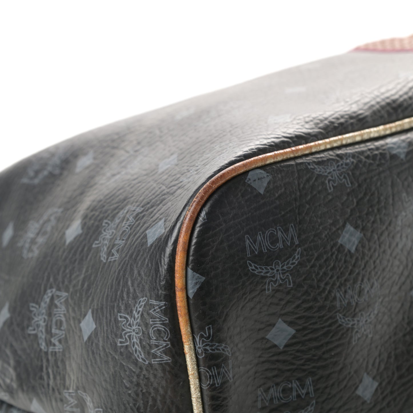 Visetos Striped Munich Lion Tote Black