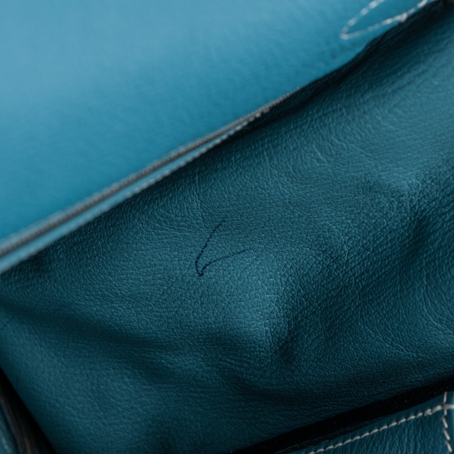 Hermes Togo Kelly Retourne 32 Blue Jean 24 of 30