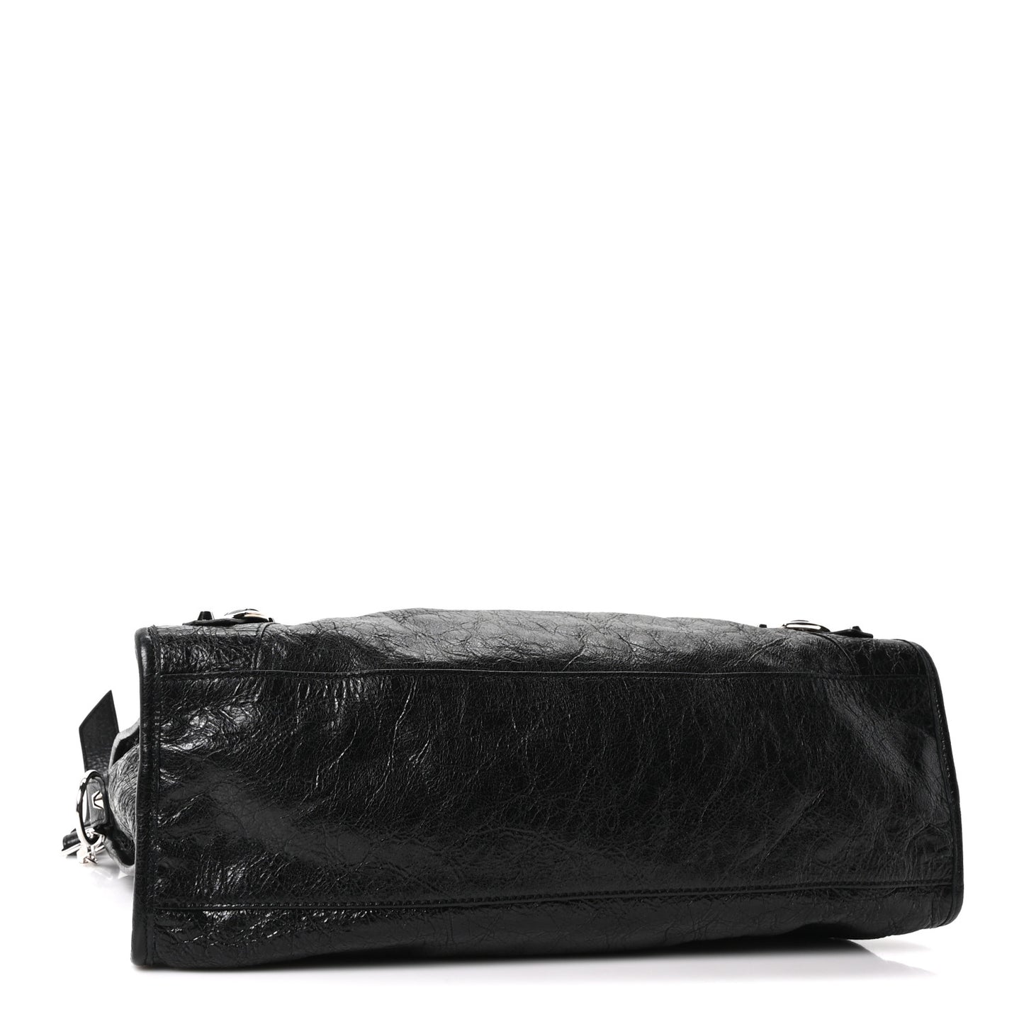 Agneau Classic Silver Hardware City Black