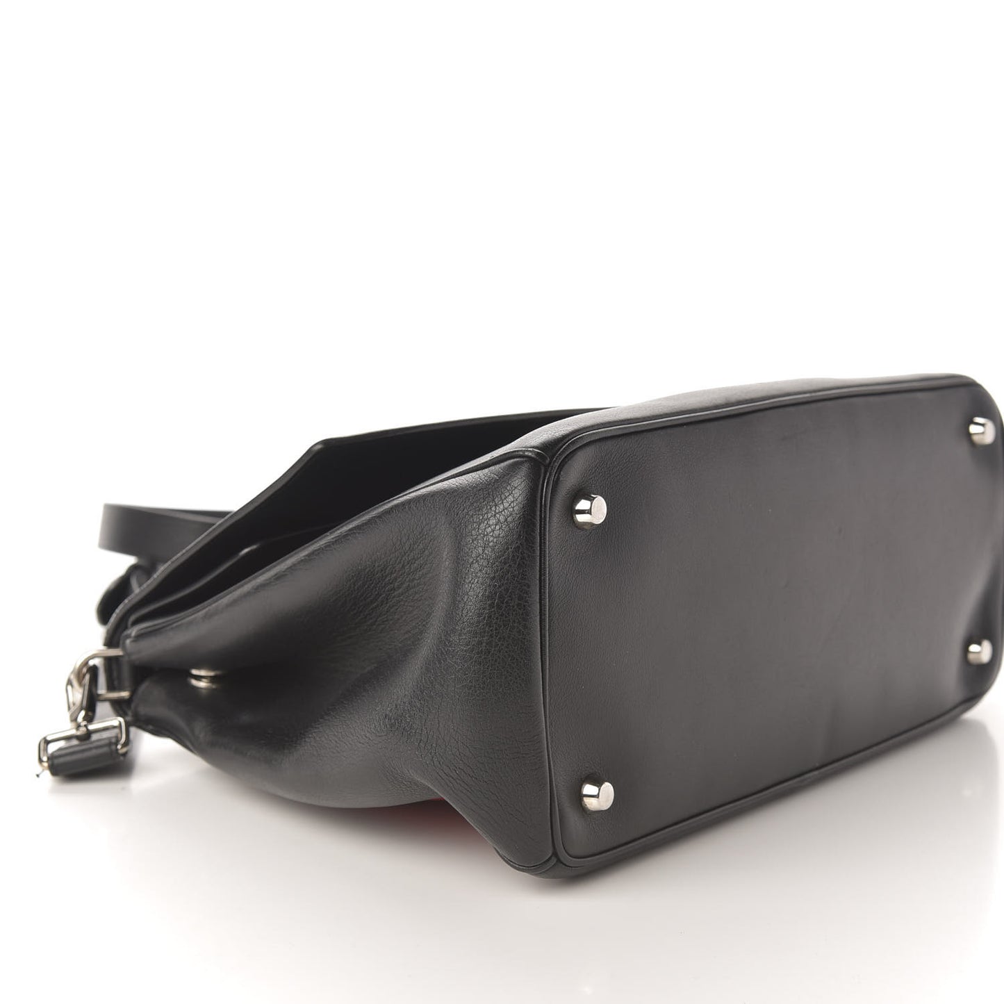Smooth Calfskin Tri-Color Medium Be Dior Flap Black Blue Red
