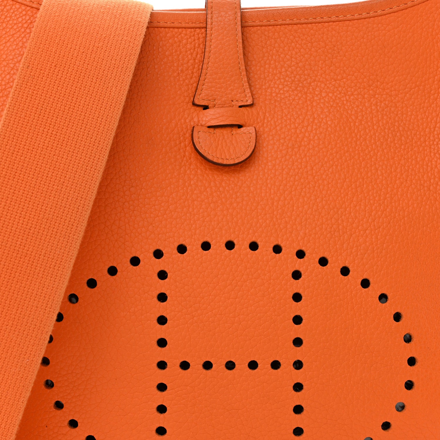 Hermes Taurillon Clemence Evelyne PM Orange 8 of 13