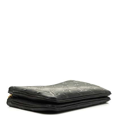 Louis Vuitton Empreinte Double Zip Pochette Black 4 of 11
