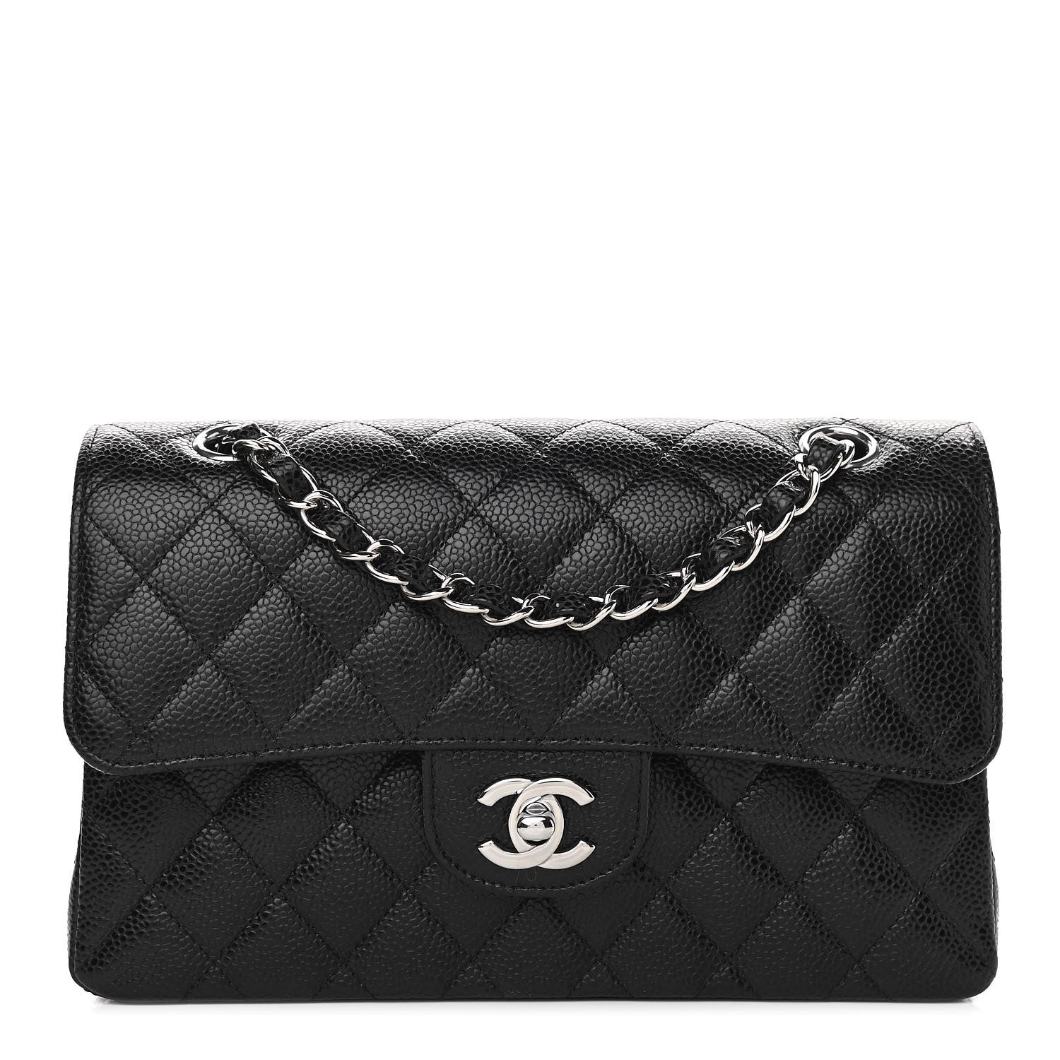 Chanel Caviar Quilted Small Double Flap Black 1 of 9