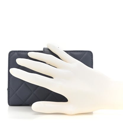 Chanel Lambskin Quilted Zipped Pocket Wallet Lavander 2 of 17