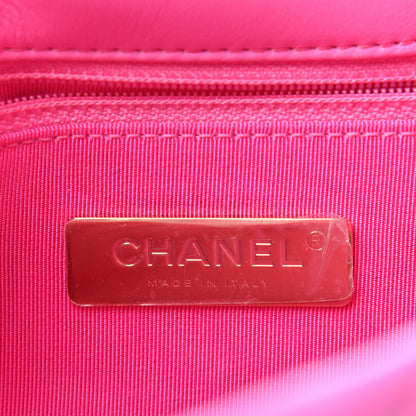 Chanel Lambskin Quilted Medium Chanel 19 Flap Neon Pink 8 of 10