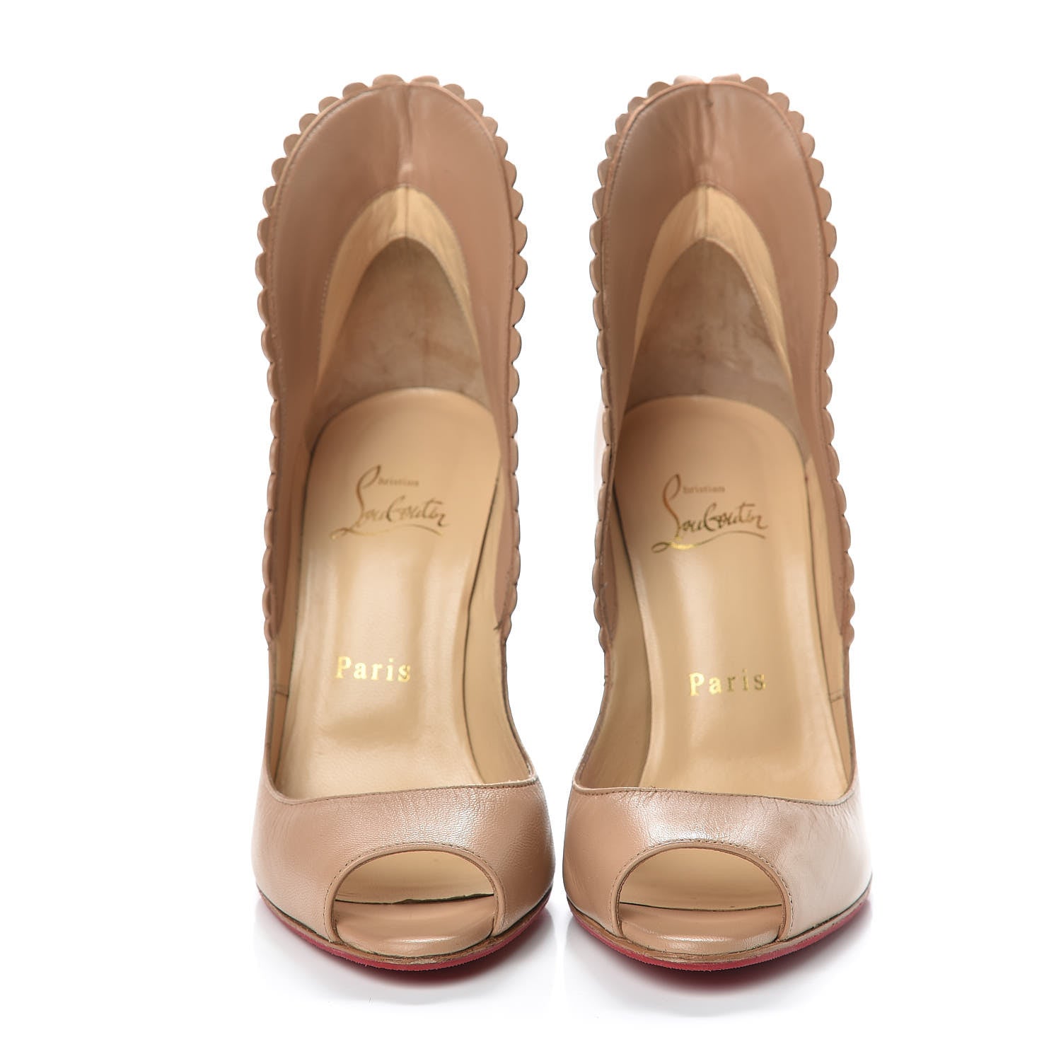 Christian Louboutin Kid Pijonina 100 Booties 37 Nude 2 of 11