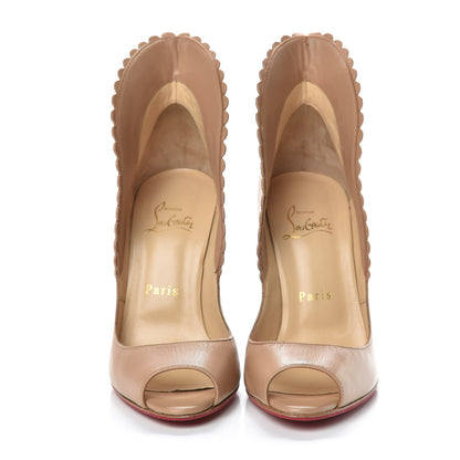 Christian Louboutin Kid Pijonina 100 Booties 37 Nude 2 of 11