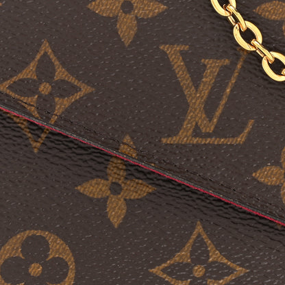 Louis Vuitton Monogram Pochette Felicie Chain Wallet Fuchsia 10 of 17