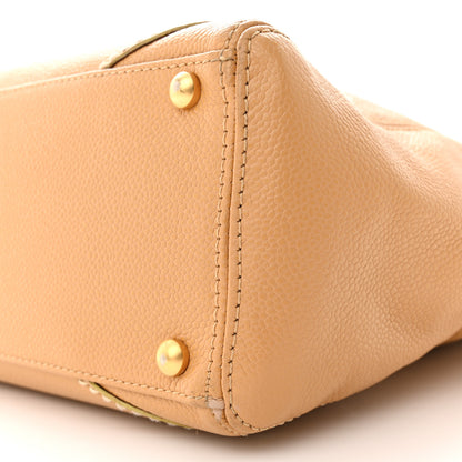 Chanel Caviar CC Stitched Medium Tote Beige 10 of 17