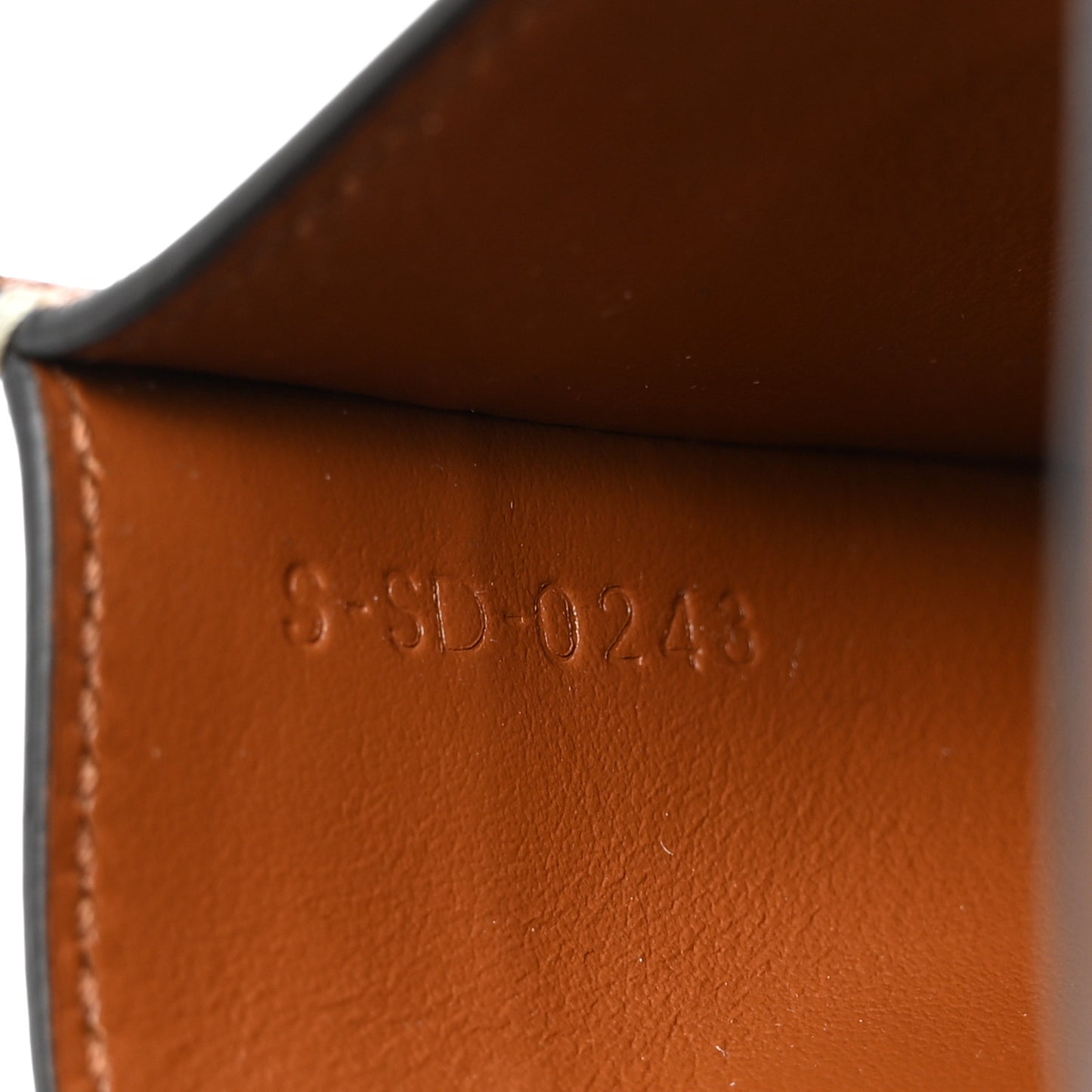 Smooth Calfskin Cuir Triomphe Card Holder Tan