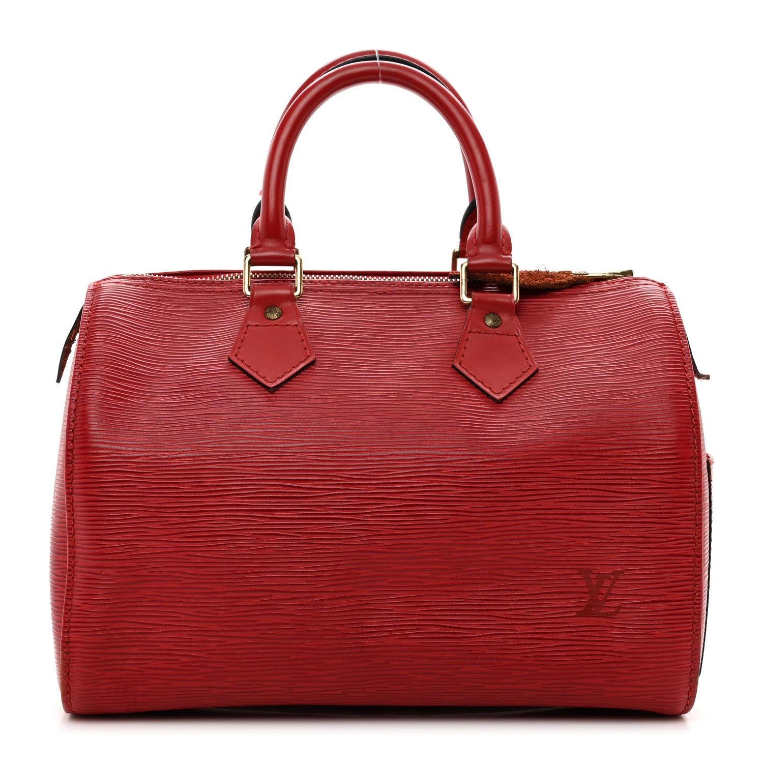 Louis Vuitton Epi Speedy 25 Castillan Red 1 of 13
