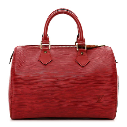 Louis Vuitton Epi Speedy 25 Castillan Red 1 of 13