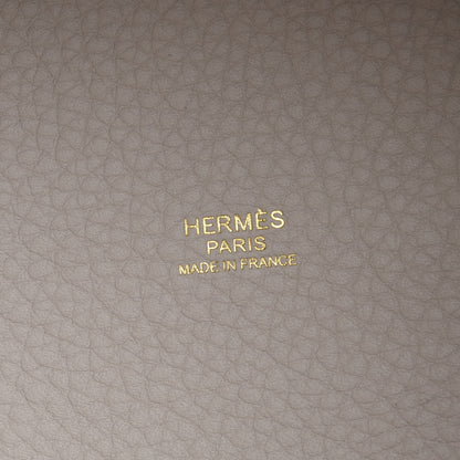 Hermes Taurillon Clemence Picotin Lock 18 PM Craie 8 of 10