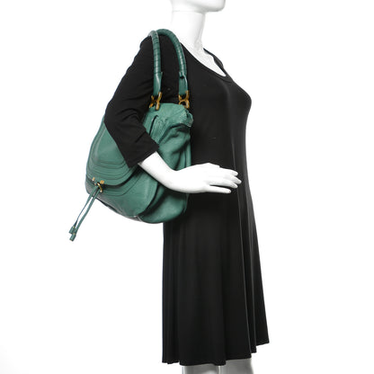 Chloe Calfskin Large Marcie Satchel Emerald 3 of 23