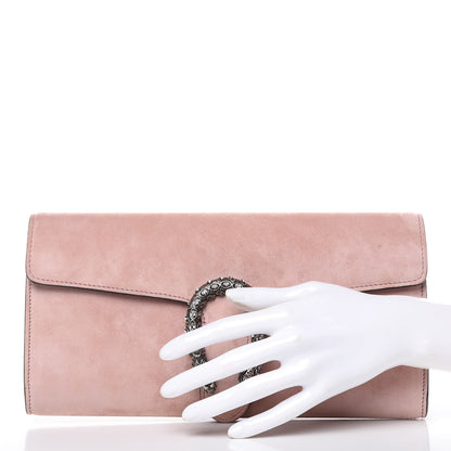 Gucci Suede Dionysus Clutch Blush 2 of 11