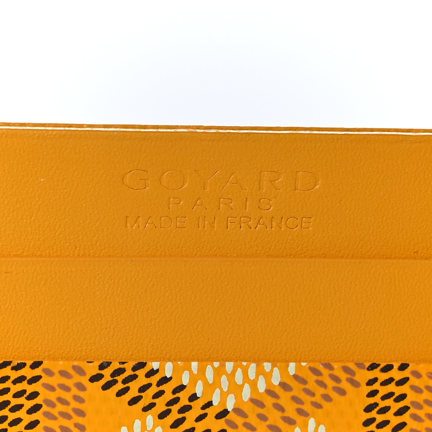 Goyardine Saint Sulpice Card Holder Yellow