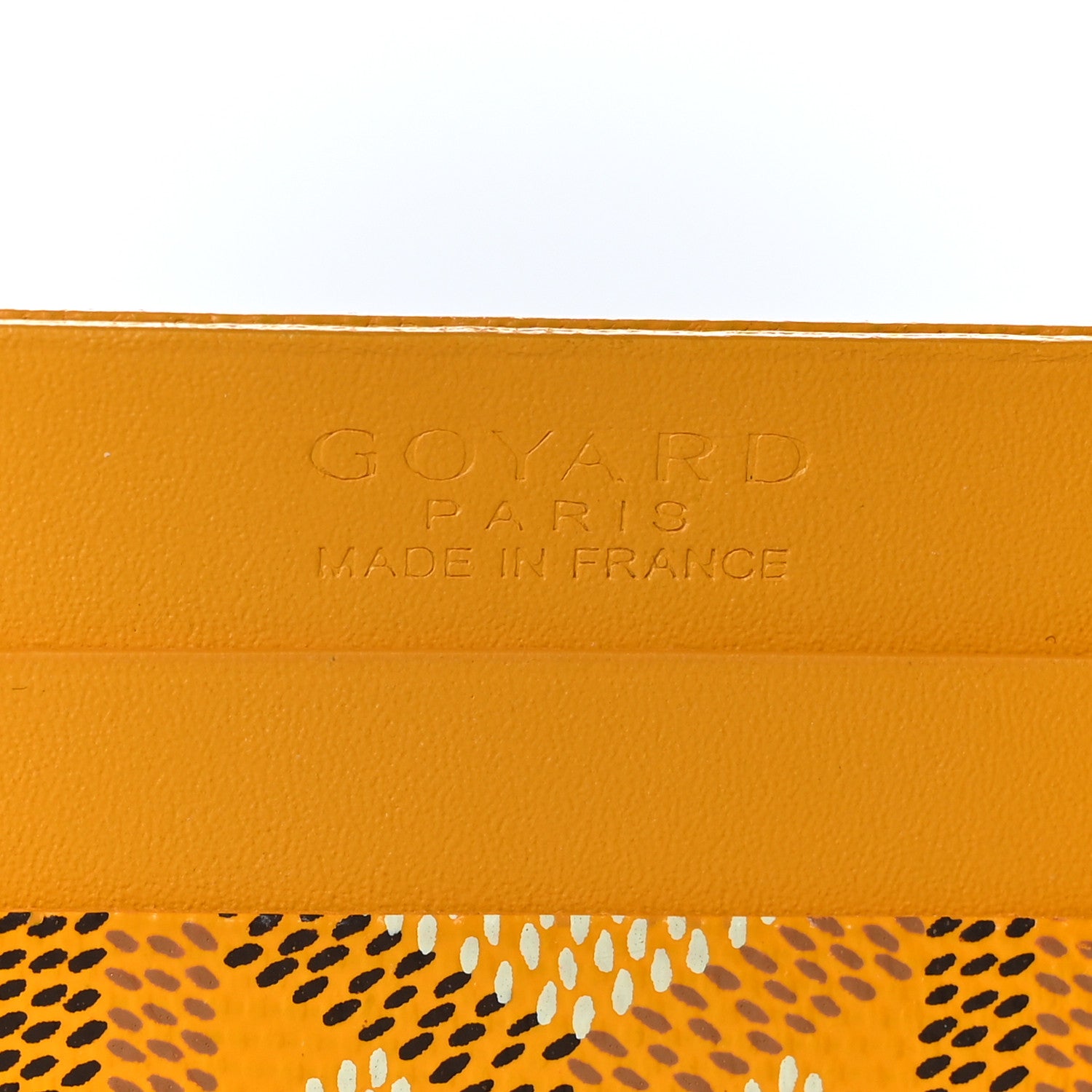 Goyard Goyardine Saint Sulpice Card Holder Yellow 8 of 8