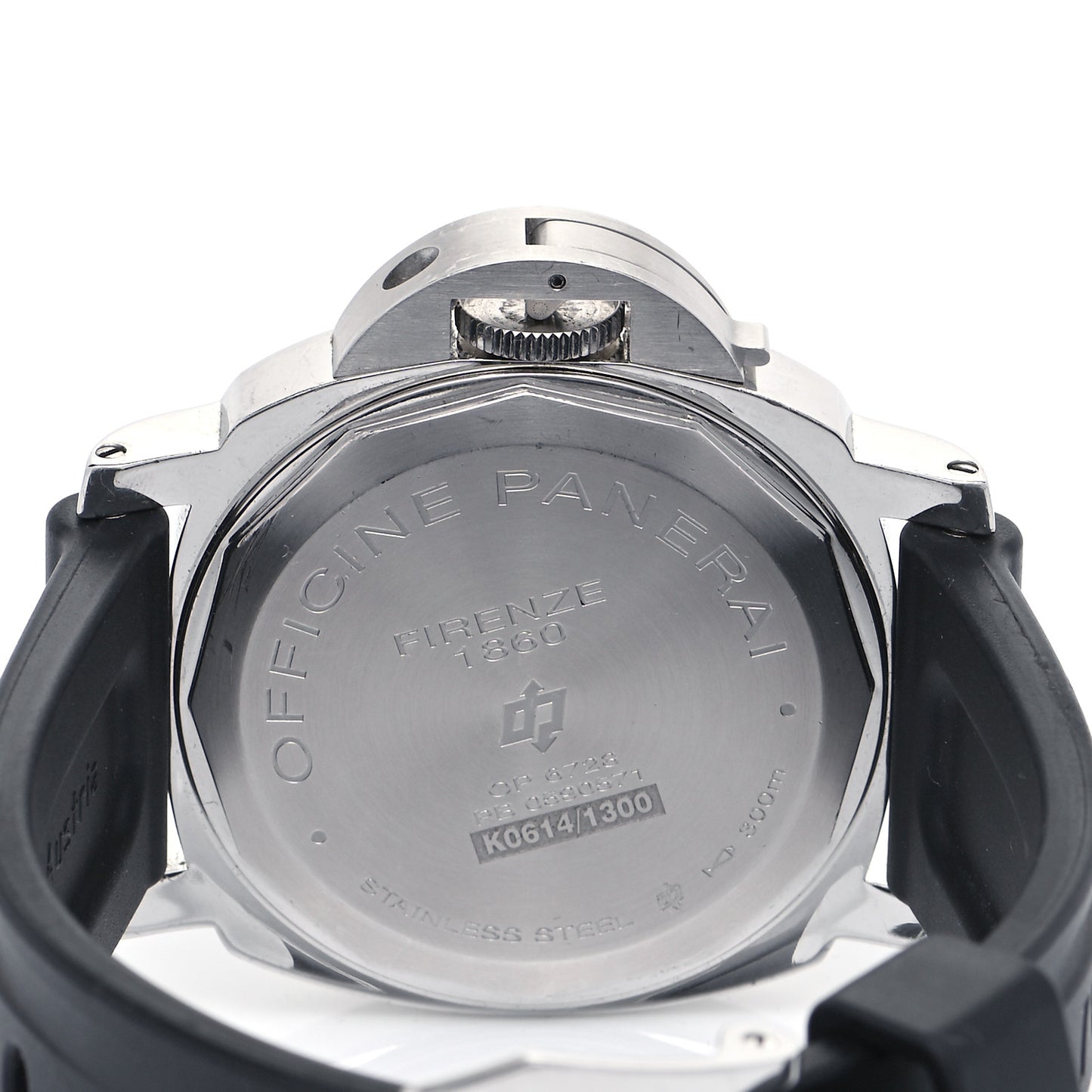 Stainless Steel Rubber 44mm Luminor Base Logo Manual Winding Watch Black PAM00773