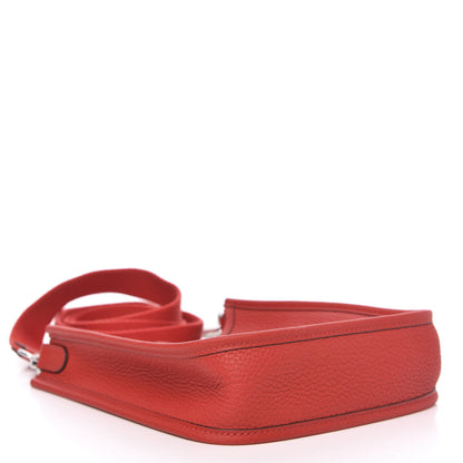 Hermes Taurillon Clemence Evelyne TPM Rouge de Coeur 4 of 10