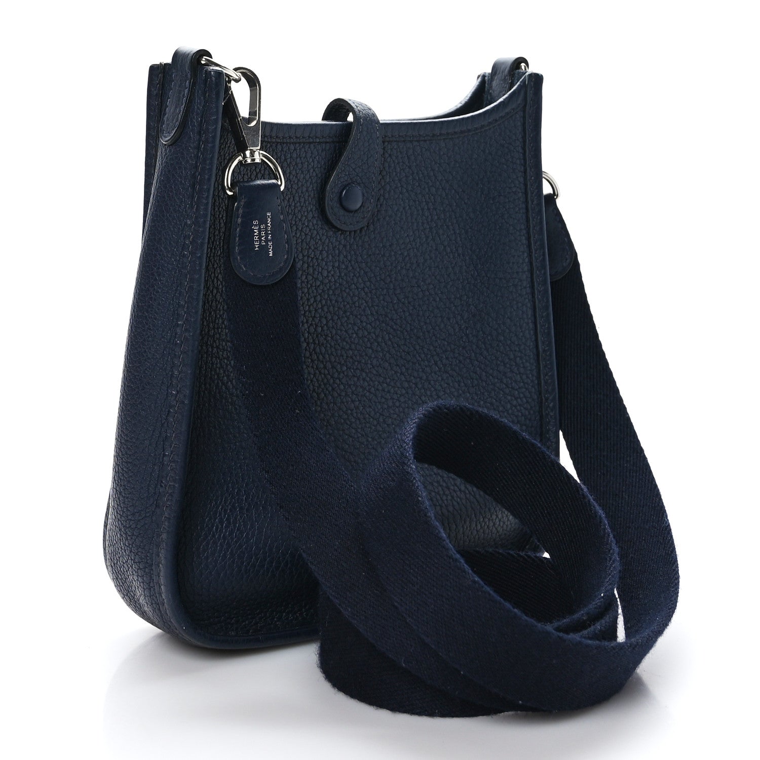 Hermes Taurillon Clemence Amazone Evelyne TPM Bleu Nuit Bleu Indigo 3 of 10