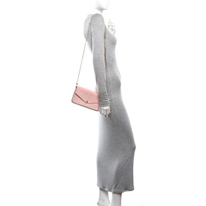 Louis Vuitton Vernis Felicie Chain Wallet Rose Ballerine 2 of 12