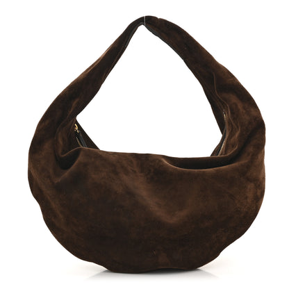 Khaite Suede Calfskin Medium Olivia Hobo Coffee 1 of 11