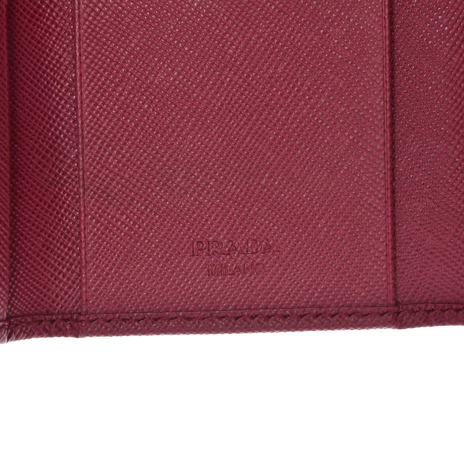 Prada Saffiano Metal 6 Key Holder Ibisco 6 of 7