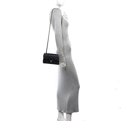 Chanel Lambskin Quilted Mini Rectangular Flap Black 2 of 11