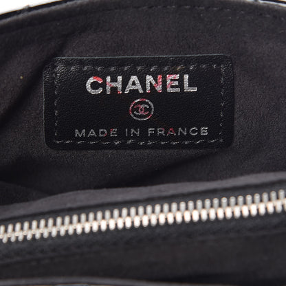 Chanel Patent Quilted Mini Phone Holder Clutch Black 6 of 7