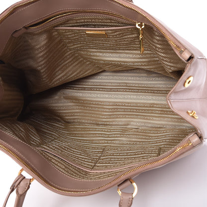 Prada Saffiano Lux Extra Large Galleria Double Zip Tote Cammeo 5 of 9