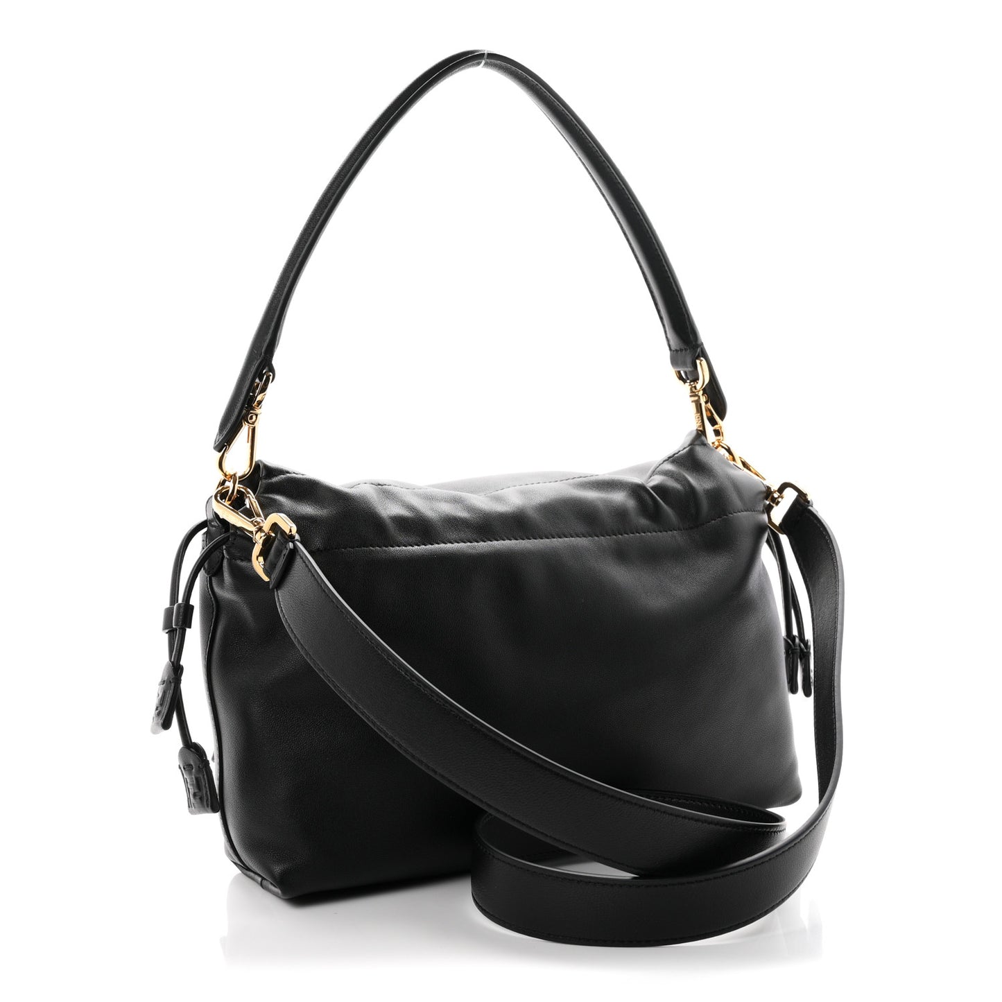 Nappa Medium Mamma Baguette Black