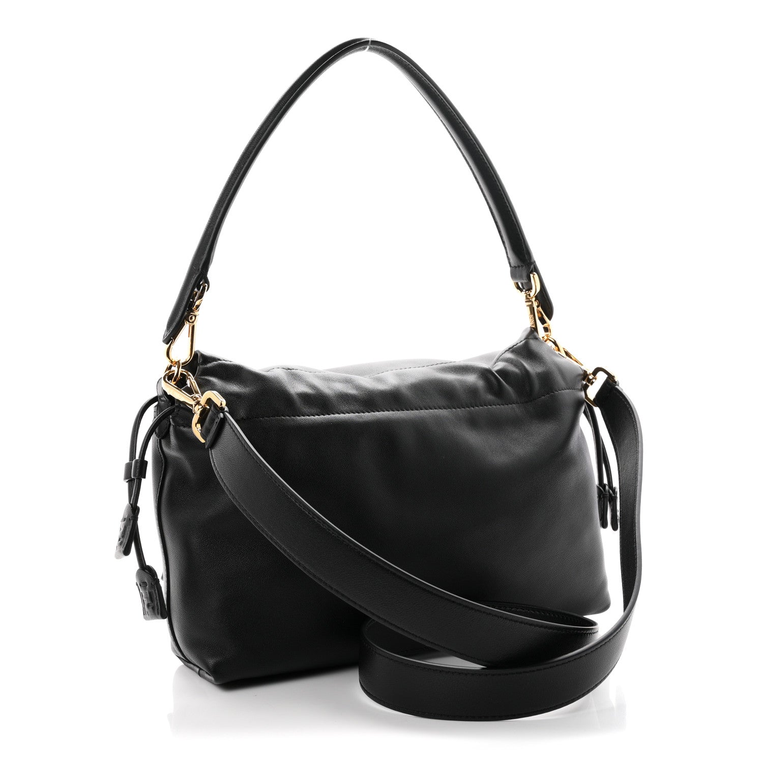 Fendi Nappa Medium Mamma Baguette Black 3 of 10