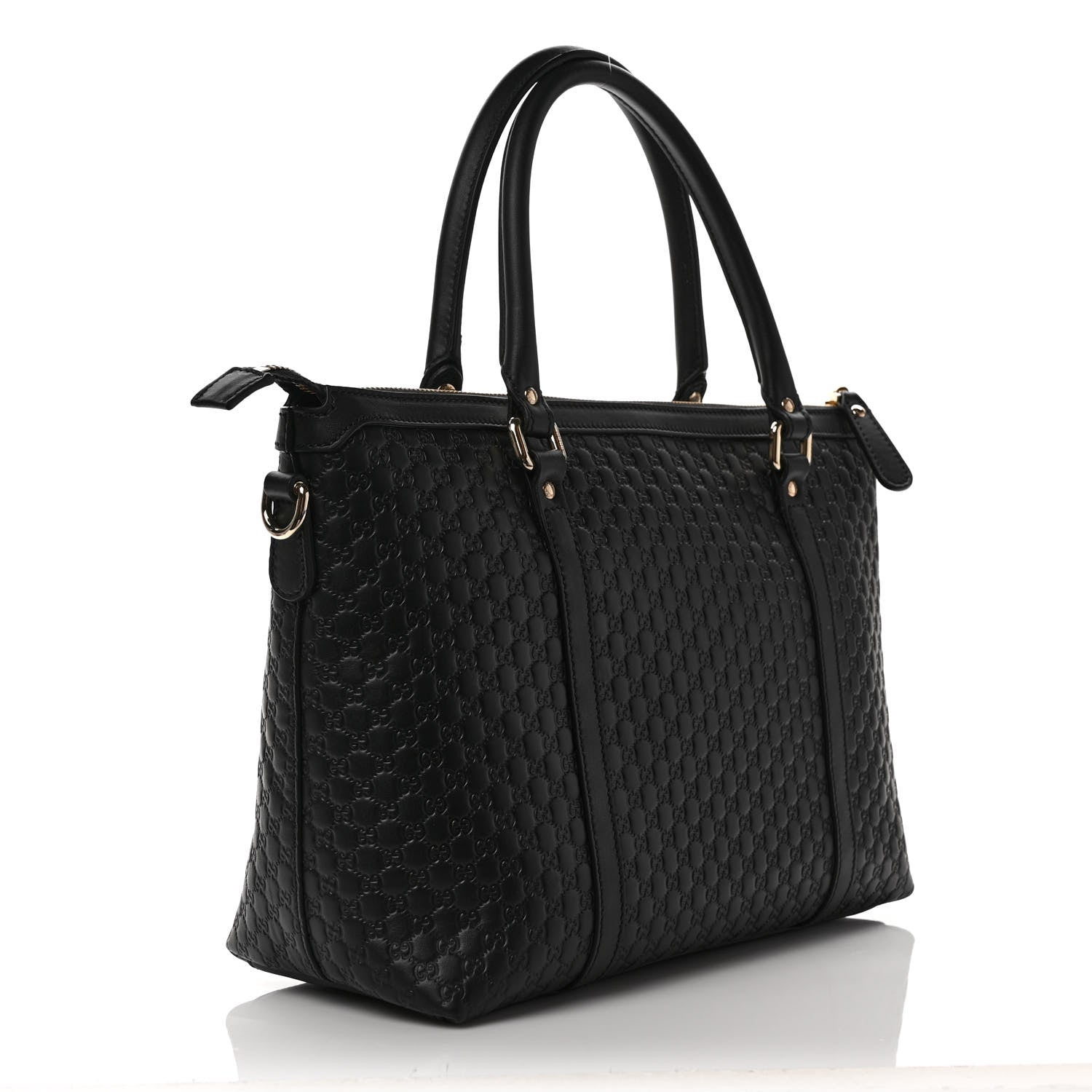 Gucci Soft Microguccissima Small Zippered Satchel Black 3 of 9