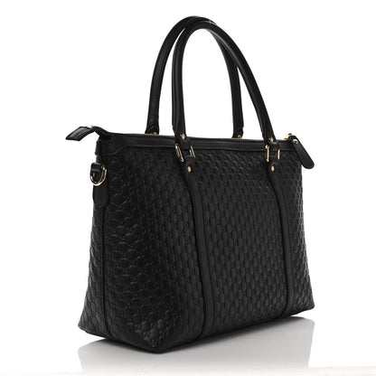 Gucci Soft Microguccissima Small Zippered Satchel Black 3 of 9