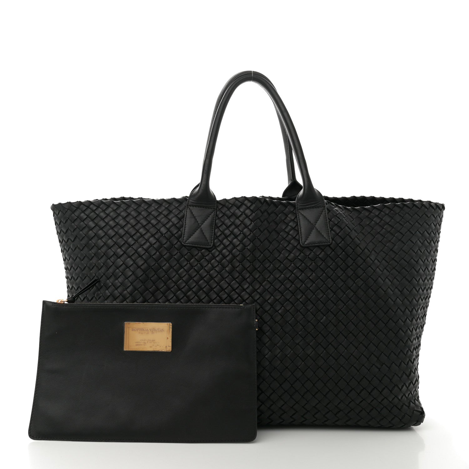 Bottega Veneta Nappa Intrecciato Large Cabat Black 3 of 11