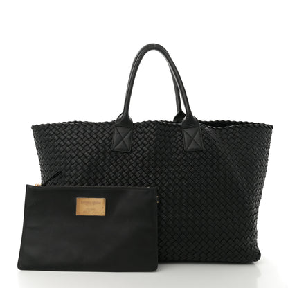 Bottega Veneta Nappa Intrecciato Large Cabat Black 3 of 11