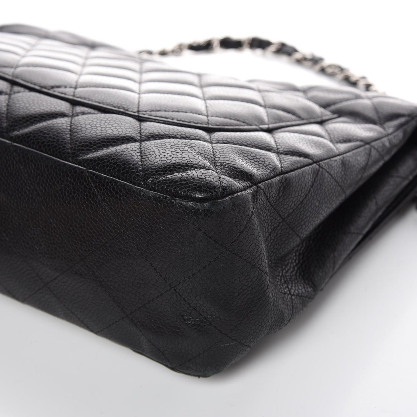 Caviar Quilted Jumbo Single Flap Black