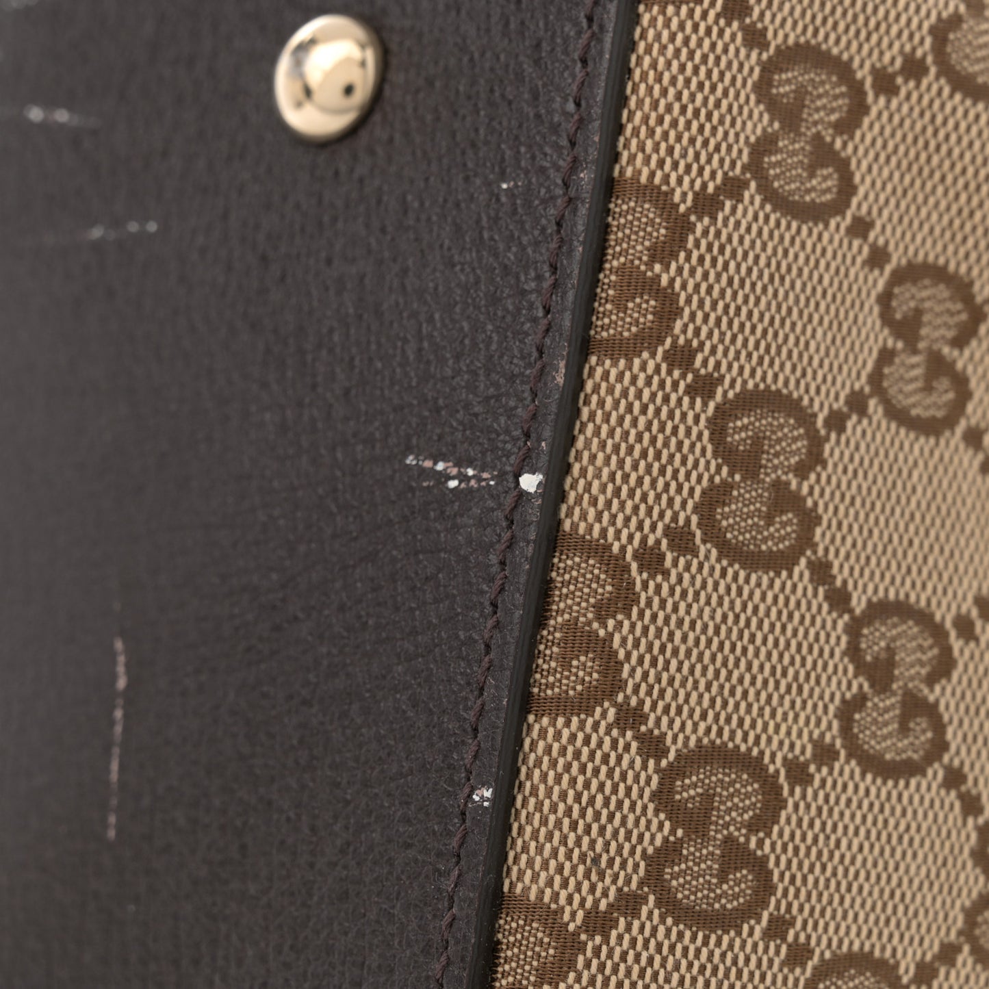 Monogram Vintage Web Medium Webby Bee Boston Dark Brown