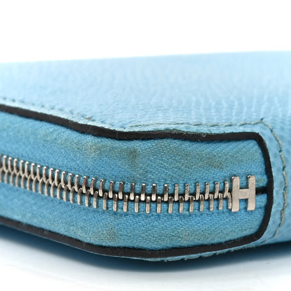 Hermes Epsom Silk'In Compact Wallet Celeste 8 of 10