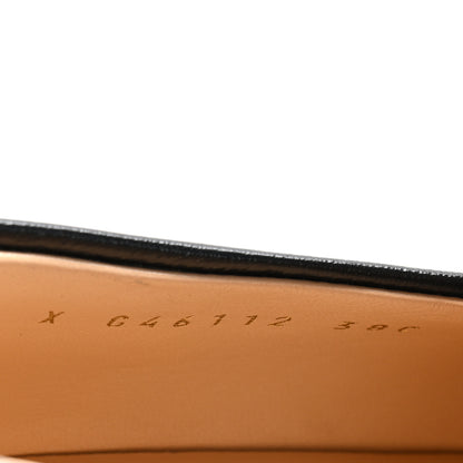 Chanel Shiny Crumpled Calfskin CC Mocassin Loafers 38 Black 9 of 11