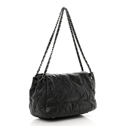 Chanel Iridescent Calfskin Glint Accordion Flap Black 3 of 19