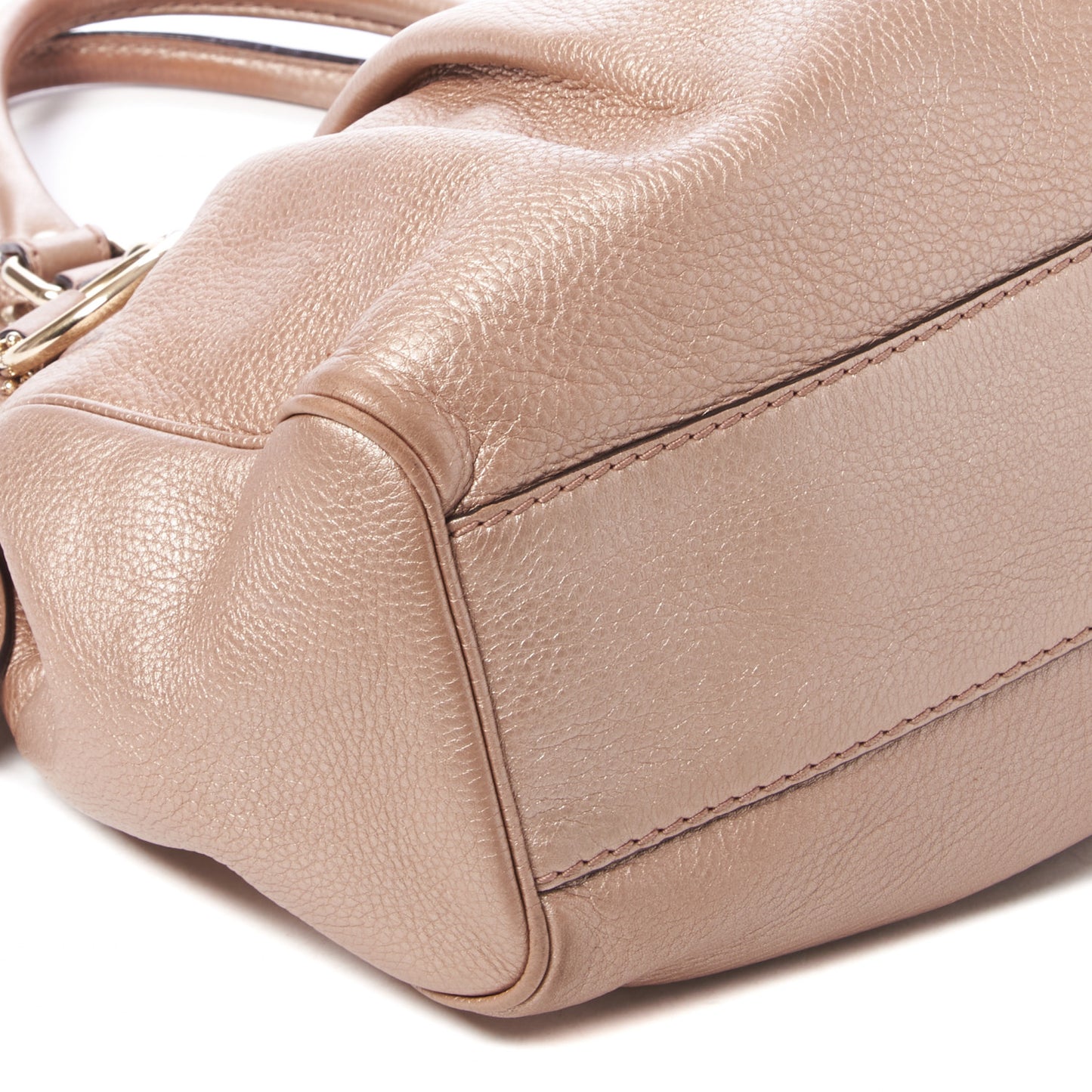 Metallic Calfskin Medium Sukey Tote Pink
