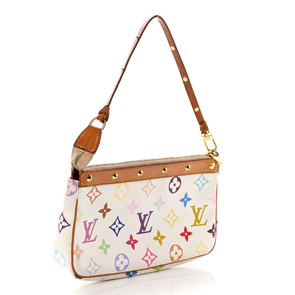 Louis Vuitton Monogram Multicolor Pochette Accessories White 3 of 16