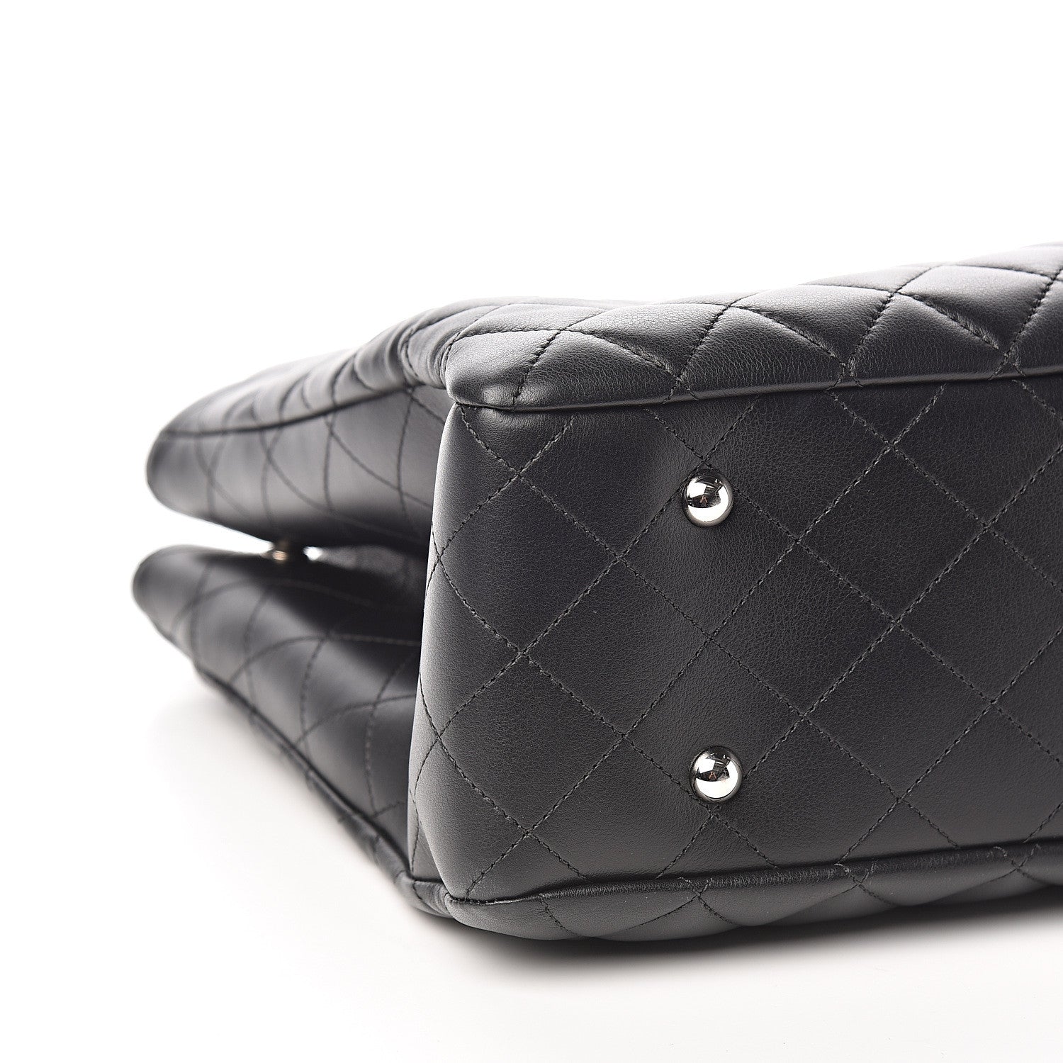 Chanel Calfskin Quilted Large Classic Shopping Tote Black 7 of 10